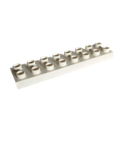 Lego® Duplo® kostka bílá 2x8 úzká